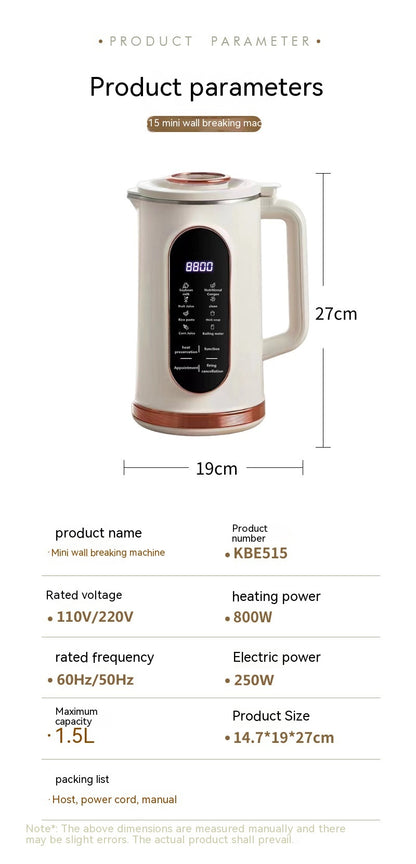 Compact Bean Juice Maker