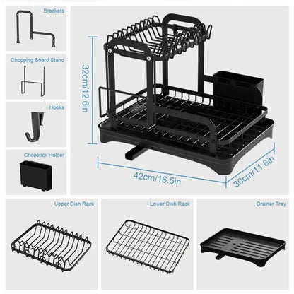 Dish Bowl Drainer Storage Rack